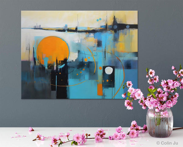 Oversized Canvas Wall Art Paintings, Original Modern Artwork, Large Abstract Painting for Bedroom, Contemporary Acrylic Painting on Canvas-HomePaintingDecor