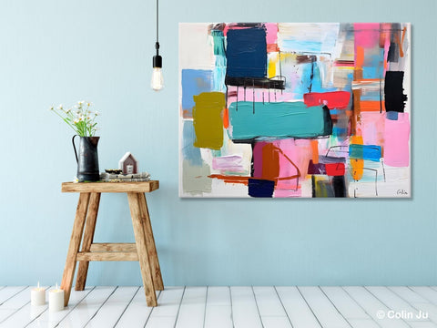 Original Abstract Art Paintings, Hand Painted Canvas Art, Acrylic Painting on Canvas, Large Canvas Art for Sale, Large Painting for Bedroom-HomePaintingDecor