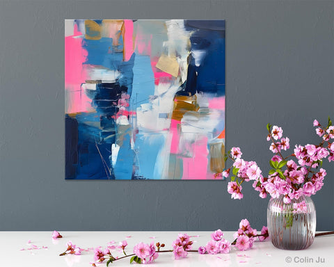 Canvas Art, Original Modern Wall Art, Modern Acrylic Artwork, Modern Canvas Paintings, Contemporary Large Abstract Painting for Dining Room-HomePaintingDecor