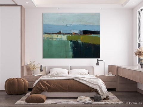 Landscape Acrylic Paintings, Landscape Abstract Painting, Modern Wall Art for Living Room, Original Abstract Art, Acrylic Painting on Canvas-HomePaintingDecor