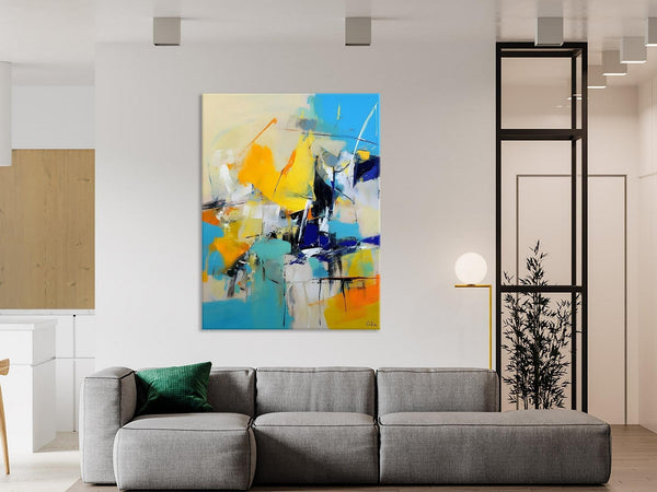 Original Canvas Wall Art, Oversized Contemporary Acrylic Paintings, Modern Abstract Paintings, Extra Large Canvas Painting for Living Room-HomePaintingDecor