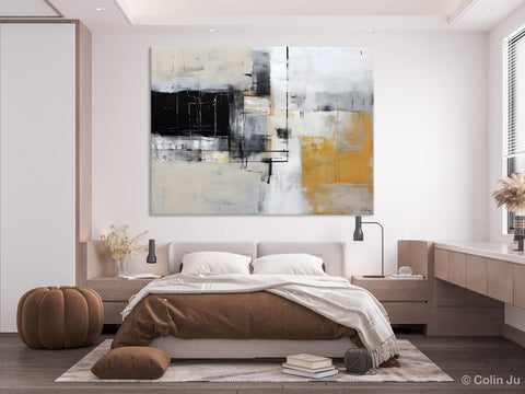 Modern Abstract Art Paintings, Extra Large Canvas Painting for Bedroom, Original Canvas Wall Art, Oversized Contemporary Acrylic Paintings-HomePaintingDecor