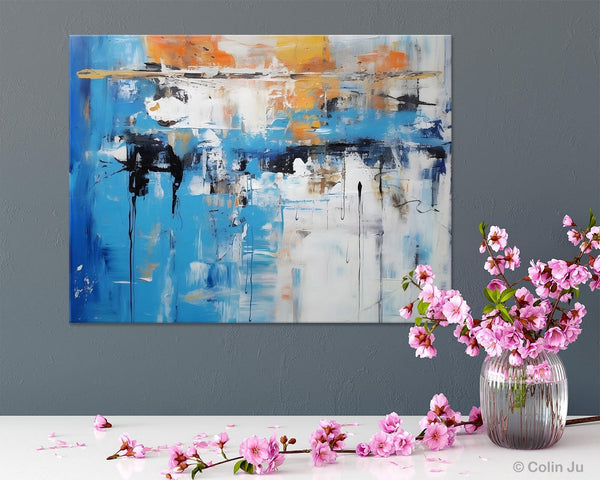 Oversized Canvas Paintings, Original Abstract Art, Modern Wall Art Ideas for Living Room, Palette Knife Painting, Contemporary Acrylic Art-HomePaintingDecor