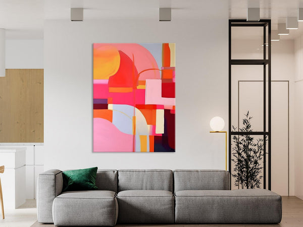 Contemporary Acrylic Painting on Canvas, Modern Wall Art Paintings, Canvas Paintings for Bedroom, Large Original Art, Buy Wall Art Online-HomePaintingDecor