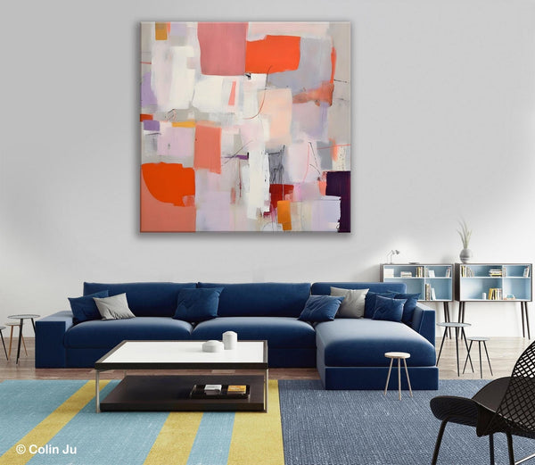 Modern Acrylic Artwork, Original Abstract Wall Art, Contemporary Canvas Art, Hand Painted Canvas Art, Large Abstract Painting for Bedroom-HomePaintingDecor