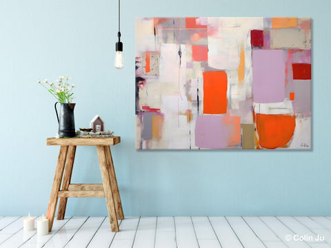 Large Wall Art Ideas for Bedroom, Hand Painted Canvas Art, Oversized Canvas Paintings, Original Abstract Art, Contemporary Acrylic Artwork-HomePaintingDecor