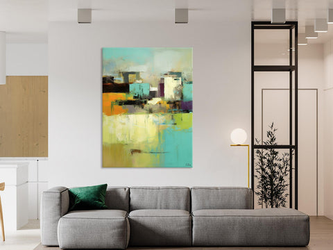 Contemporary Wall Art Paintings, Abstract Wall Paintings, Extra Large Paintings for Dining Room, Hand Painted Canvas Art, Original Artowrk-HomePaintingDecor