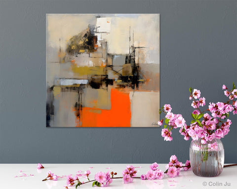 Large Abstract Art for Bedroom, Original Abstract Wall Art, Simple Modern Acrylic Artwork, Modern Canvas Paintings, Contemporary Canvas Art-HomePaintingDecor