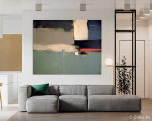 Contemporary Acrylic Paintings, Extra Large Abstract Painting for Living Room, Large Original Abstract Wall Art, Abstract Painting on Canvas-HomePaintingDecor