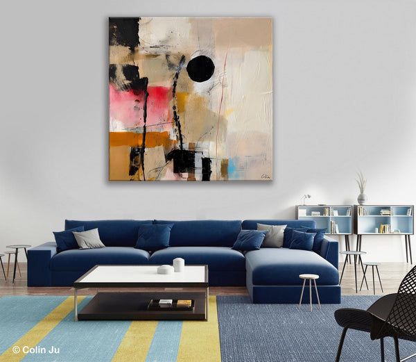 Modern Canvas Art Paintings, Abstract Wall Art for Bedroom, Original Modern Acrylic Artwork, Extra Large Abstract Paintings for Dining Room-HomePaintingDecor