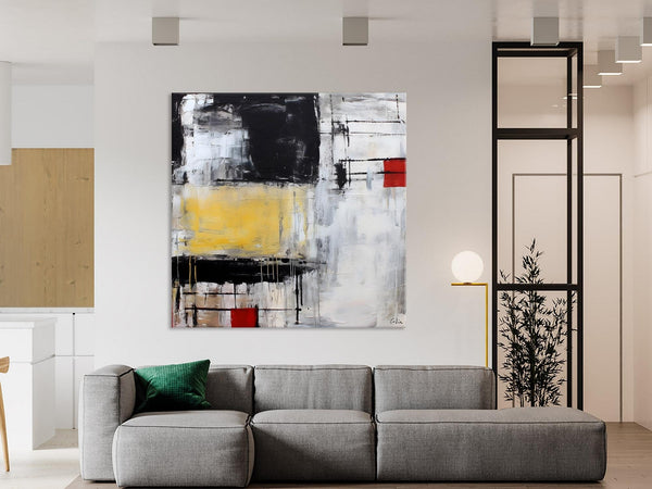 Original Modern Acrylic Artwork, Extra Large Abstract Paintings for Dining Room, Modern Canvas Art Paintings, Abstract Wall Art for Bedroom-HomePaintingDecor