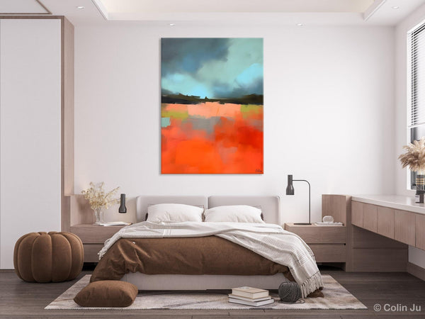 Original Canvas Artwork, Contemporary Acrylic Painting on Canvas, Large Wall Art Painting for Bedroom, Oversized Abstract Wall Art Paintings-HomePaintingDecor