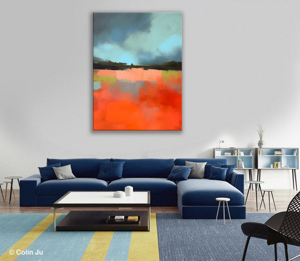 Original Canvas Artwork, Contemporary Acrylic Painting on Canvas, Large Wall Art Painting for Bedroom, Oversized Abstract Wall Art Paintings-HomePaintingDecor