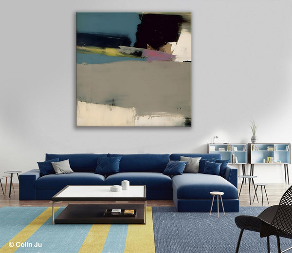 Abstract Wall Art for Bedroom, Original Modern Acrylic Artwork, Modern Canvas Art Paintings, Extra Large Abstract Paintings for Dining Room-HomePaintingDecor