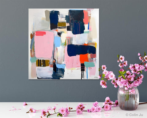 Modern Original Abstract Wall Art, Contemporary Canvas Art, Canvas Paintings, Large Abstract Art for Bedroom, Simple Modern Acrylic Artwork-HomePaintingDecor