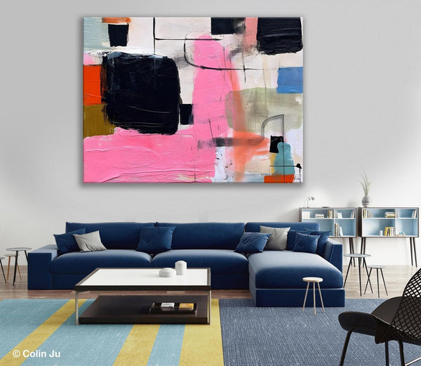 Contemporary Painting on Canvas, Extra Large Wall Art Paintings, Simple Canvas Art, Original Canvas Art for sale, Simple Abstract Paintings-HomePaintingDecor