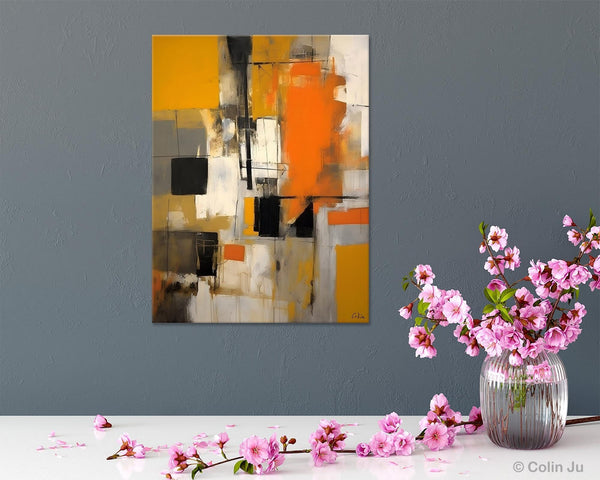 Oversized Abstract Art Paintings, Original Canvas Artwork, Large Wall Art Painting for Dining Room, Contemporary Acrylic Painting on Canvas-HomePaintingDecor