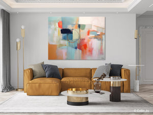 Large Modern Canvas Art, Original Abstract Art Paintings, Hand Painted Acrylic Painting on Canvas, Large Wall Art Painting for Dining Room-HomePaintingDecor